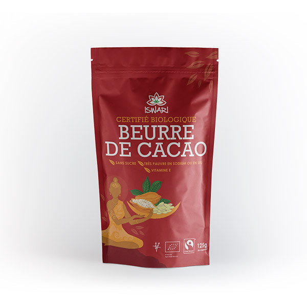 Iswari - Beurre de cacao cru 125g