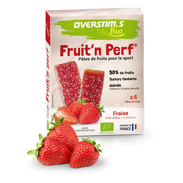 Overstims - Pâtes de fruits Sport Bio Fraise x4