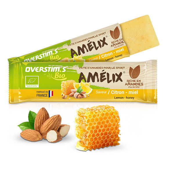 Overstims - Pâtes d'amande Amélix Bio Citron Miel x4