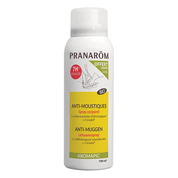 Pranarôm - Aromapic Spray Corporel Anti-moustiques 75ml + 25ml