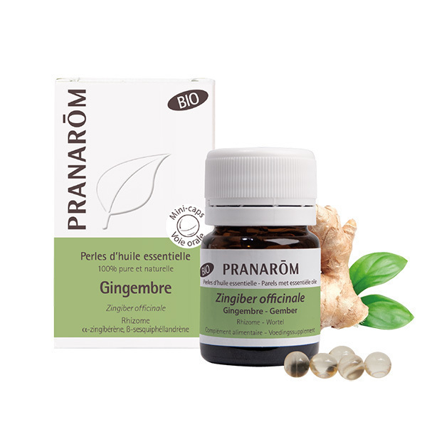 Pranarôm - Gingembre - Rhizome Bio 60 perles