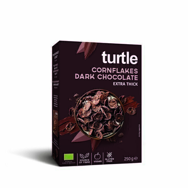 Turtle - Cornflakes chocolat noir sans gluten 250g