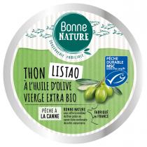 Bonne Nature - Thon Listao à l'huile d'olive vierge extra bio 160g