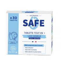 Safe - 30 tablettes lave-vaisselle tout-en-un Sans parfum