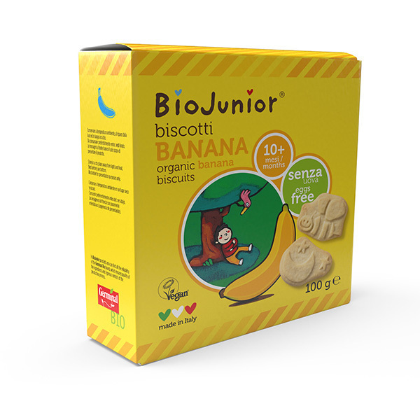 BioJunior - Biscuits Banane - dès 7 mois - 100g BioJunior - Biscuits Banane - dès 7 mois - 100g