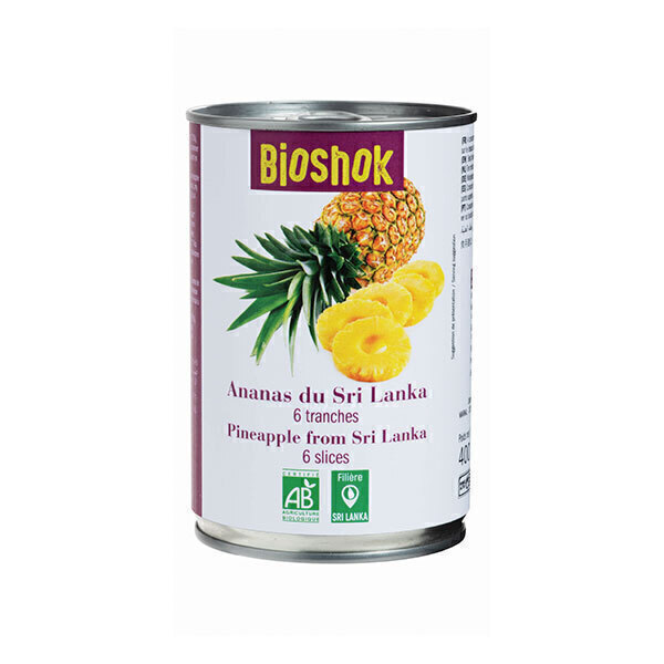 Bioshok - Ananas en tranches 400ml