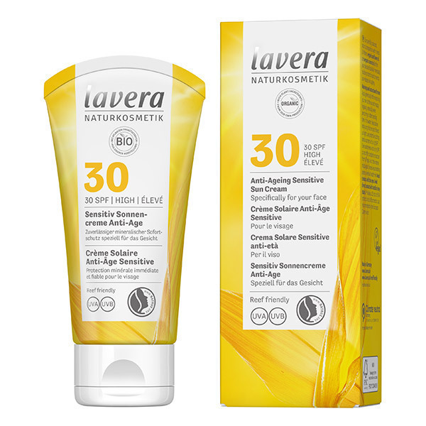 Lavera - Crème Solaire anti-âge Sensitive SPF30 - 50ml