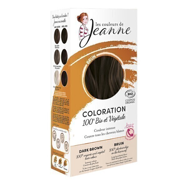 Les couleurs de Jeanne - Coloration 100% bio & végétale - Brun 2x50g