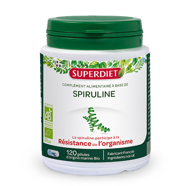 SUPERDIET - Spiruline bio 120 gélules