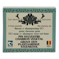 Les Savons de la Couronne - Savon & shampoing Charbon végétal 100g
