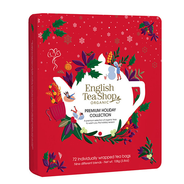 English Tea Shop - Coffret métal Holiday 6 thés & 3 infusions 72 sachets English Tea Shop - Coffret métal Holiday 6 thés & 3 infusions 72 sachets