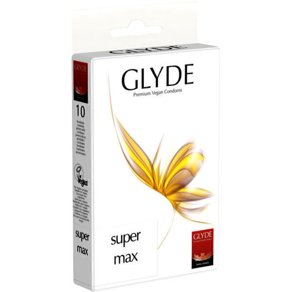 Glyde - Boîte de 10 préservatifs vegan SuperMAX