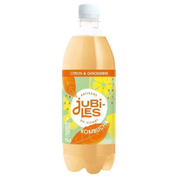 Jubiles - Kombucha citron gingembre 75cl Jubiles - Kombucha citron gingembre 75cl