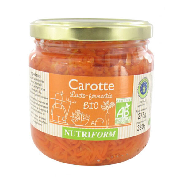 Nutriform - Carottes lacto-fermentées 275g