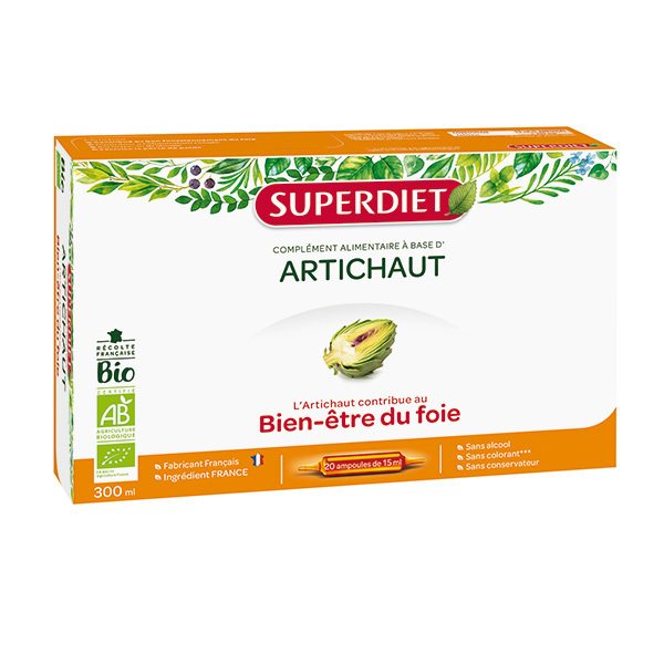 SUPERDIET - Artichaut bien-être du foie 20x15ml