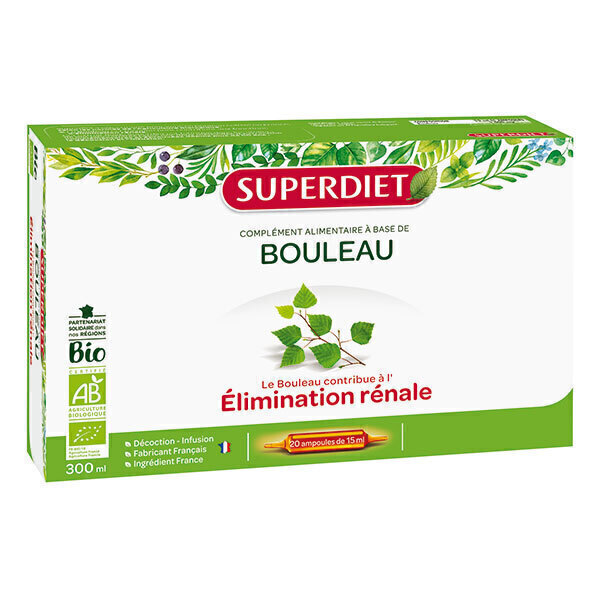 SUPERDIET - Bouleau élimination rénale 20x15ml