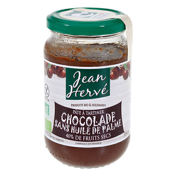 Jean Hervé - Pâte à tartiner chocolade sans huile de palme 350g