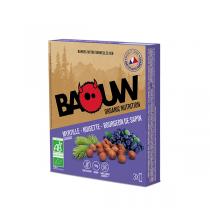 Baouw - Barres énergétiques myrtille noisette bourgeon de sapin 3x75g