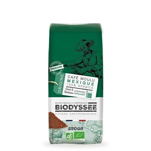 Biodyssée - Café moulu 100% Mexique pur arabica 250g