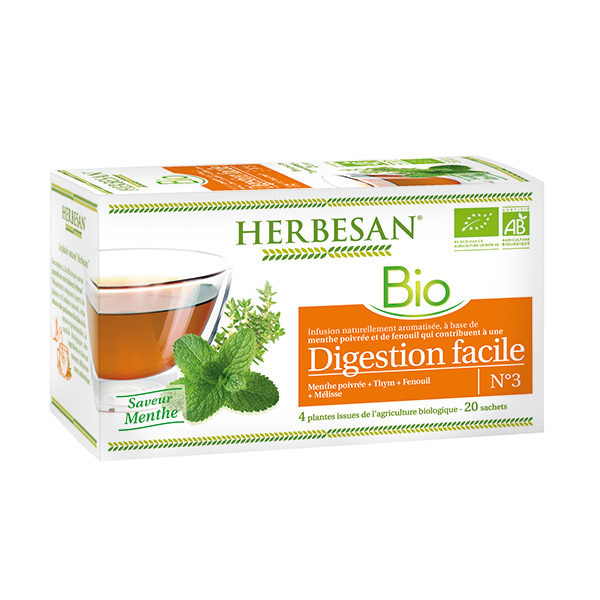 Herbesan - Infusion digestion facile bio 20 sachets