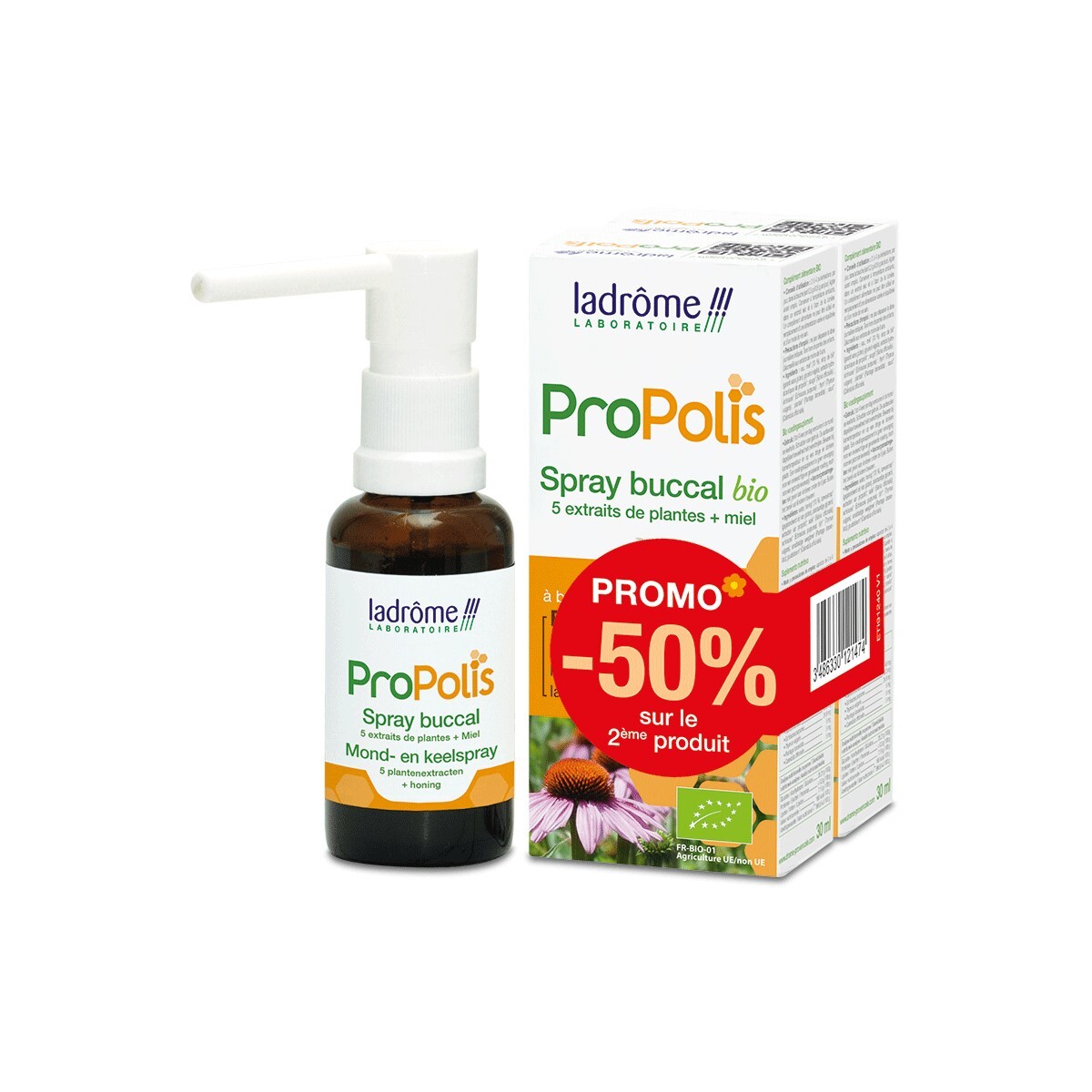 Ladrôme - Duo Propolis spray buccal 2x30ml Ladrôme - Duo Propolis spray buccal 2x30ml