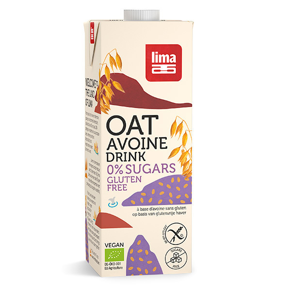 Lima - Boisson végétale avoine sans gluten et sans sucre 1L Lima - Boisson végétale avoine sans gluten et sans sucre 1L