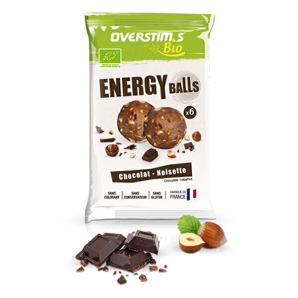 Overstims - Sachet de 6 Energy balls bio chocolat noisette