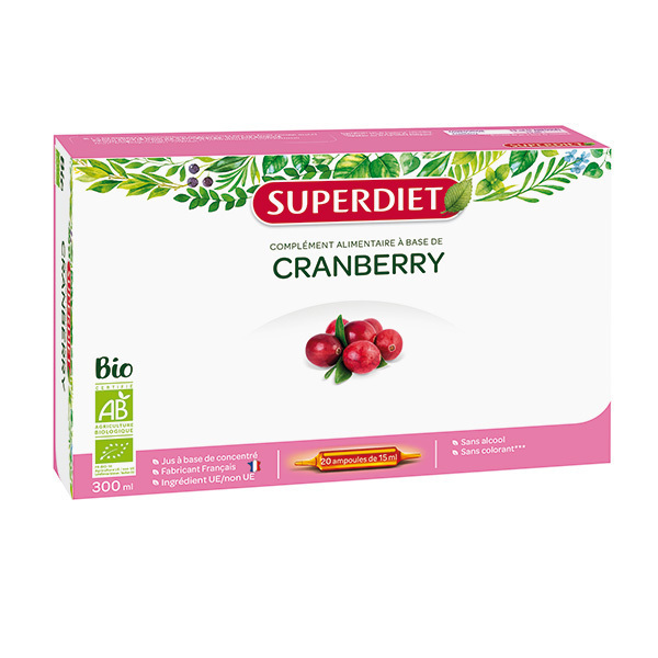SUPERDIET - Cranberry bio 20x15ml