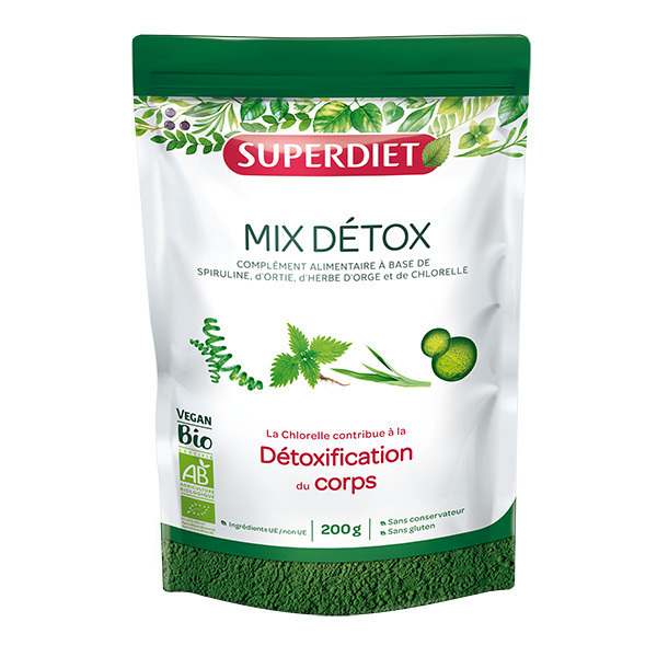 SUPERDIET - Mix détox bio en poudre 200g