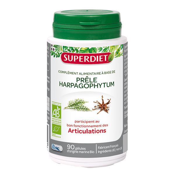 SUPERDIET - Prêle et harpagophytum bio 90 gélules