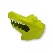 AGENT PAPER - Masque enfant en papier 3D Crocodile a monter - Des 5 ans