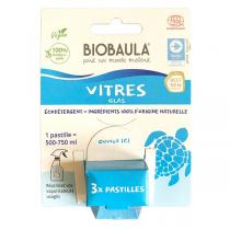 Biobaula - Pastilles de nettoyage écologiques Vitres x3