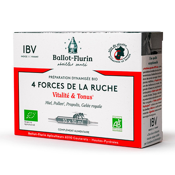 Ballot-Flurin - Préparation Dynamisée 4 Forces de la Ruche Vitalité et Tonus Ballot-Flurin - Préparation Dynamisée 4 Forces de la Ruche Vitalité et Tonus