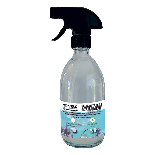 Biobaula - Flacon spray en verre médical incassable 500ml