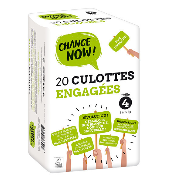 Change Now - 20 Culottes d'apprentissage engagées T4, 8-15 kg