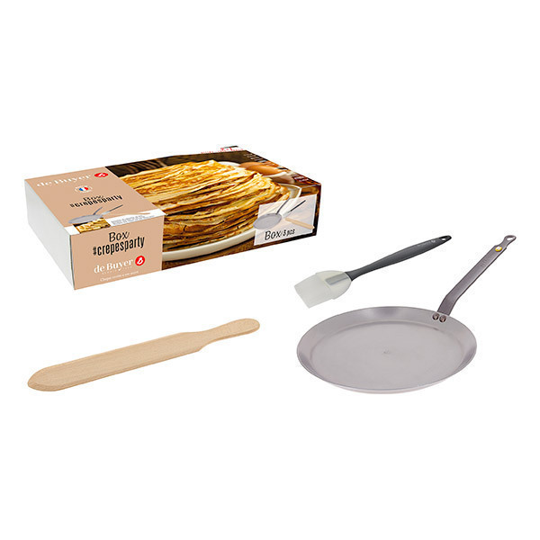de Buyer - Box Crêpes party avec spatule en bois offerte