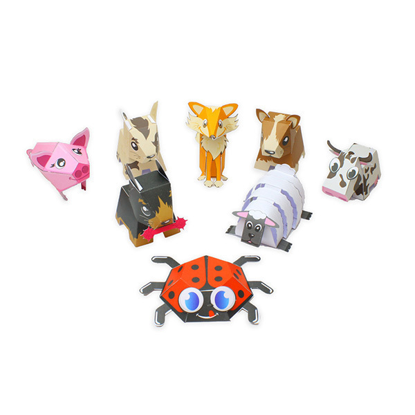 AGENT PAPER - Kit 8 papertoys Chiens Cie - Des 5 ans AGENT PAPER - Kit 8 papertoys Chiens Cie - Des 5 ans