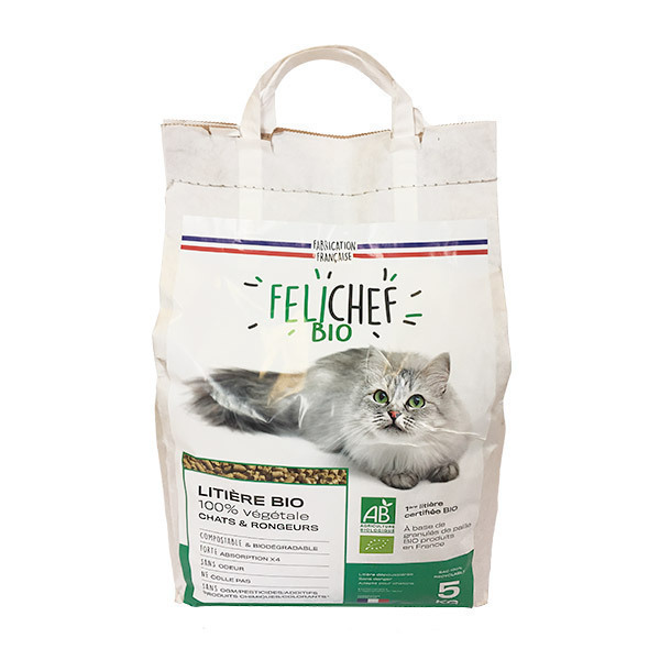 Litiere Biologique Pour Chats Et Rongeurs 5kg Felichef