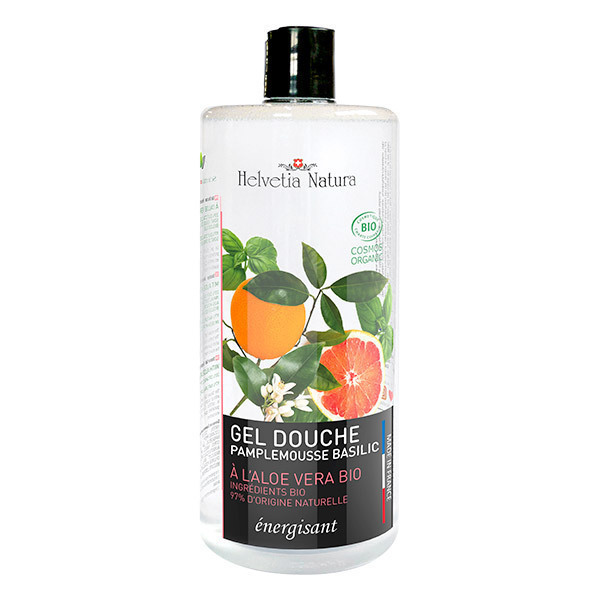 Helvetia Natura - Gel douche Aloe vera Pamplemousse Basilic 1L Helvetia Natura - Gel douche Aloe vera Pamplemousse Basilic 1L