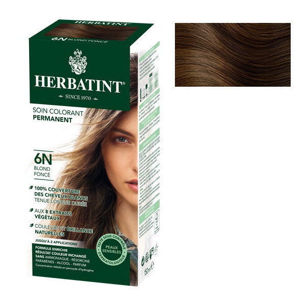 Herbatint - Soin colorant permanent naturel 6N Blond foncé 150ml