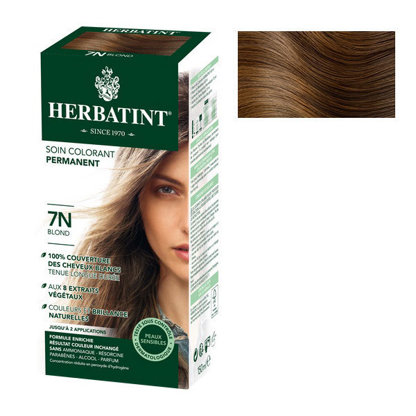 Herbatint - Soin colorant permanent naturel 7N Blond 150ml