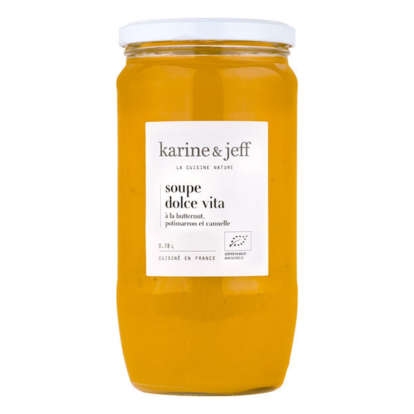 Karine & Jeff - Soupe Dolce Vita à la butternut, potimarron et cannelle 78cl