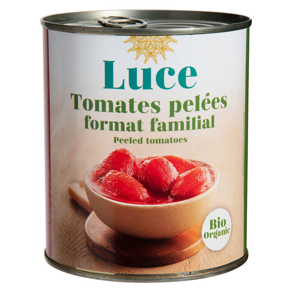 Luce - Tomates pelées format familial 800g