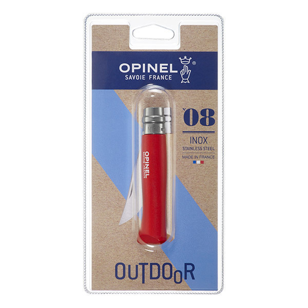 Opinel - Couteau de poche n°08 inox Rouge Opinel - Couteau de poche n°08 inox Rouge