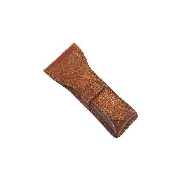 Parker - Etui pour rasoir ouverture papillon Cuir marron Parker - Etui pour rasoir ouverture papillon Cuir marron