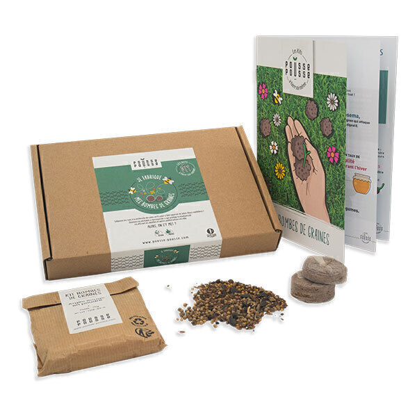 Pousse Pousse - Kit DIY Mes bombes de graines Pousse Pousse - Kit DIY Mes bombes de graines