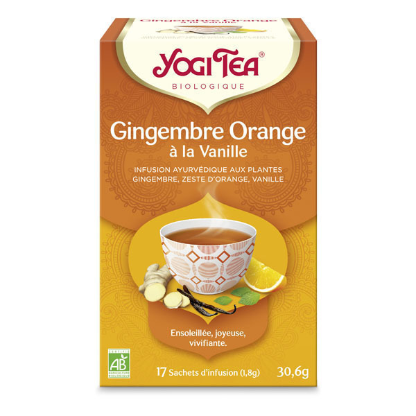 Yogi Tea - Infusions Gingembre Orange Vanille 17 sachets