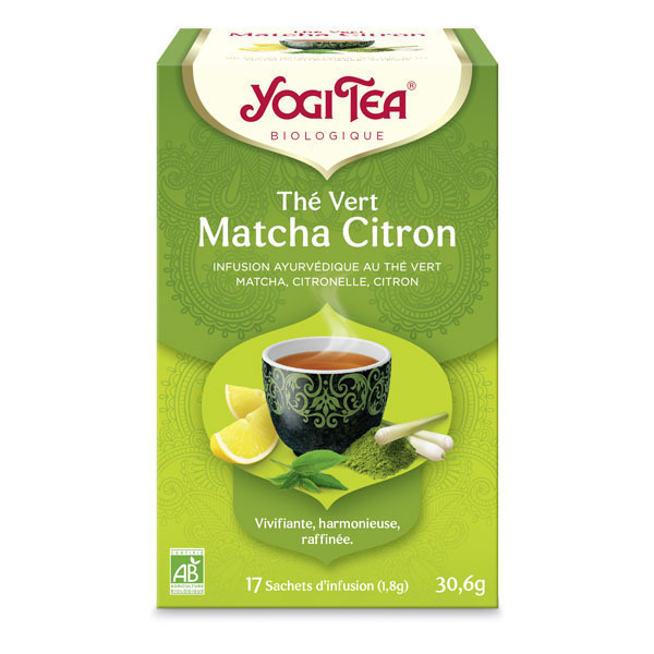 Yogi Tea - Thé Vert Matcha Citron 17 sachets