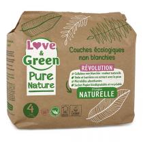 Love & Green - 38 Couches Pure Nature - T4, 7-14 kg