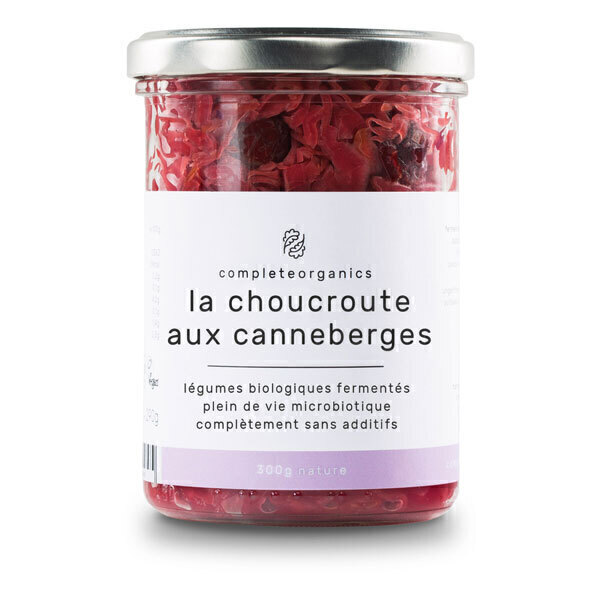 Completeorganics - Choucroute aux canneberges 300g